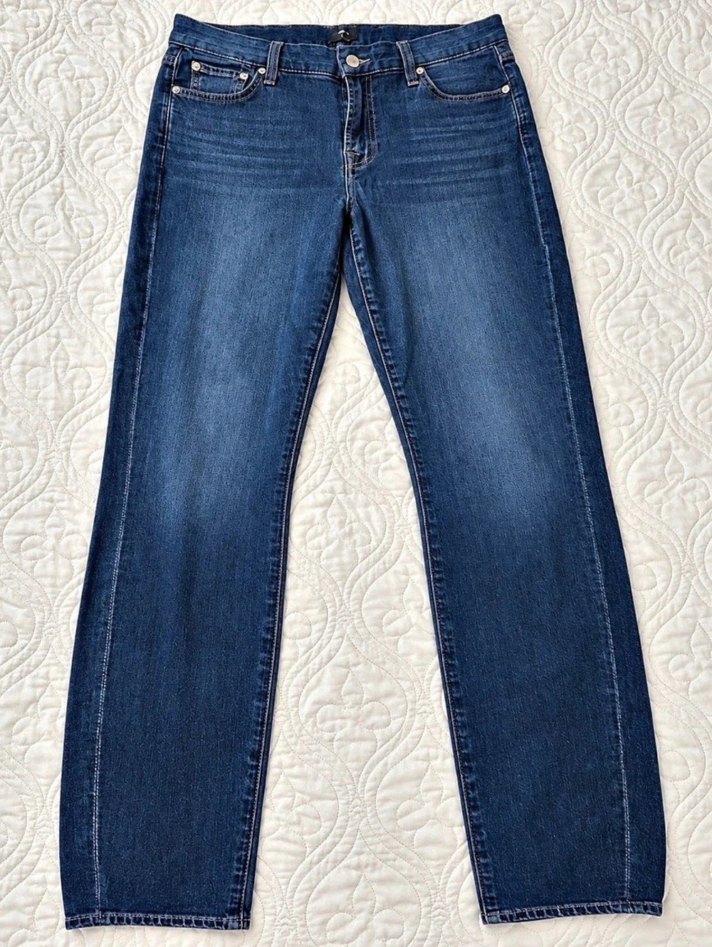 7 For All Mankind Standard Straight Leg Jeans Blue Waist 31